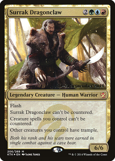 Surrak Garra de Dragão — Khans of Tarkir Promos 206s