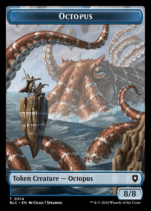 Octopus — Bloomburrow Commander Tokens 14