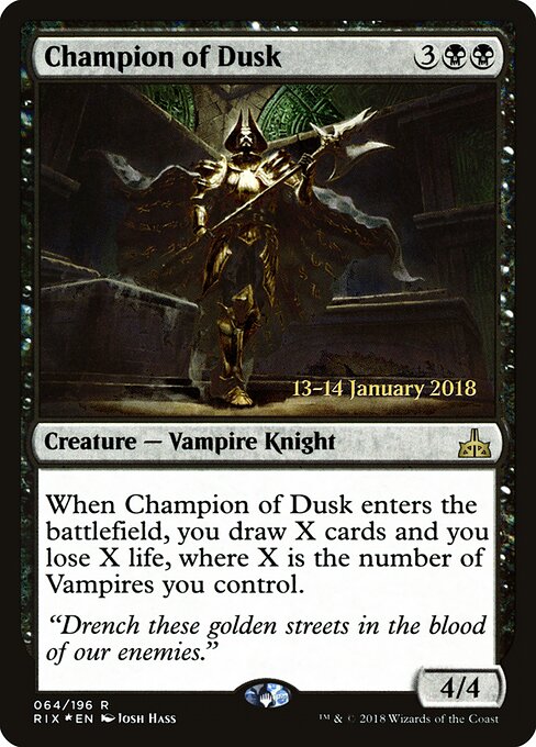 Campeão do Crepúsculo — Rivals of Ixalan Promos 64s