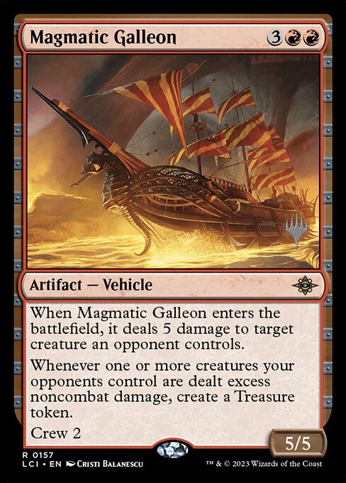Galeão Magmático — The Lost Caverns of Ixalan Promos 157p