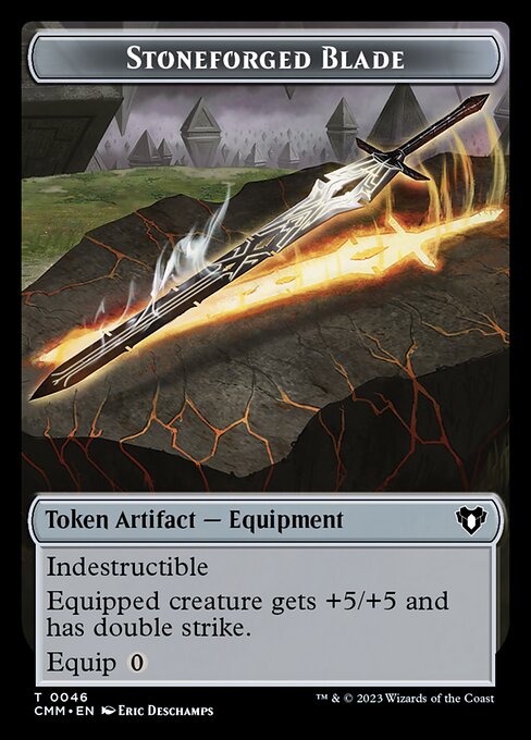 Stoneforged Blade — Commander Masters Tokens 46