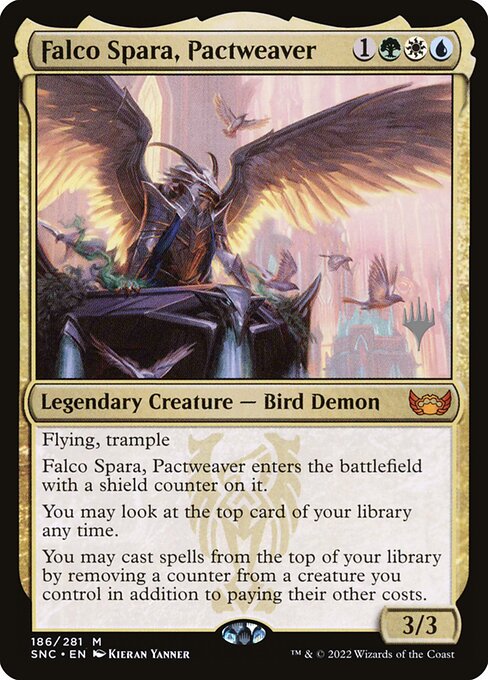 Falco Spara, Tecedor de Pactos — Streets of New Capenna Promos 186p