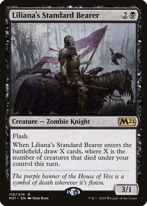 Porta-estandarte de Liliana — Core Set 2021 Promos 110p