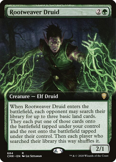 Druida Tecelão de Rizomas — Commander Legends 684