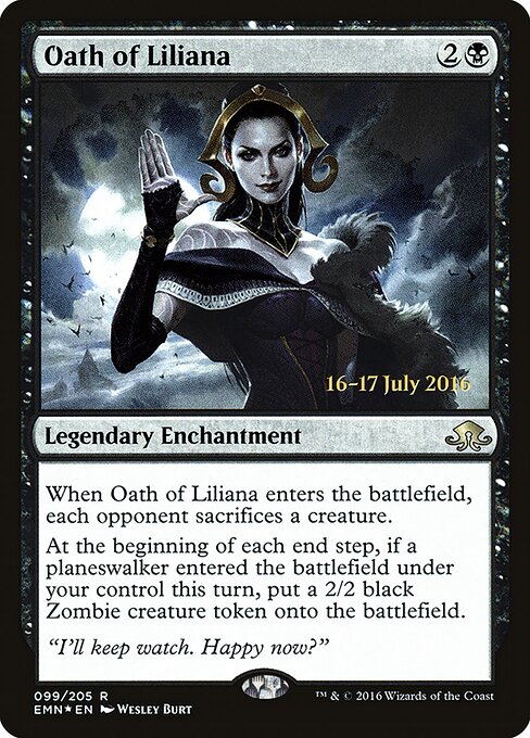 Juramento de Liliana — Eldritch Moon Promos 99s