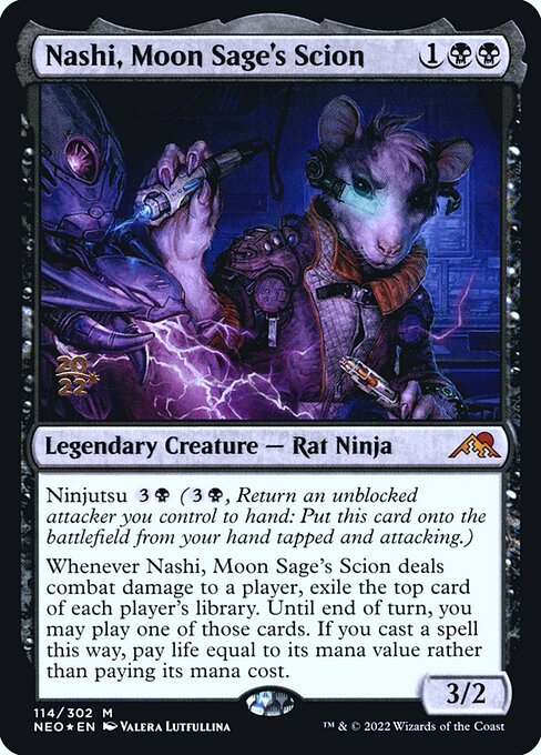 Nashi, Herdeiro da Sábia da Lua — Kamigawa: Neon Dynasty Promos 114s
