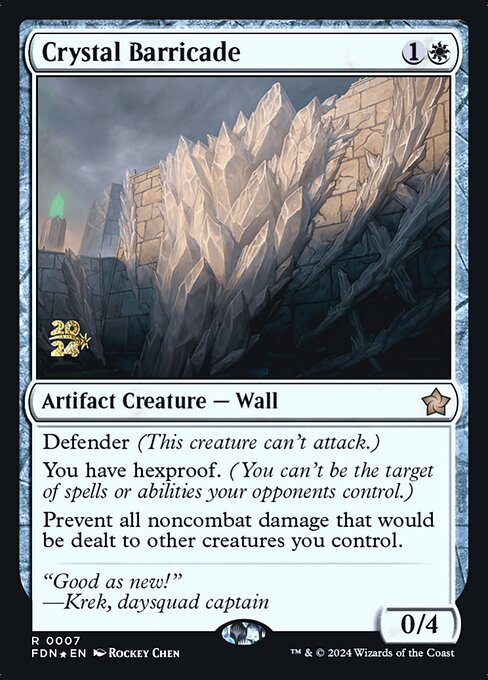 Crystal Barricade — Foundations Promos 7s