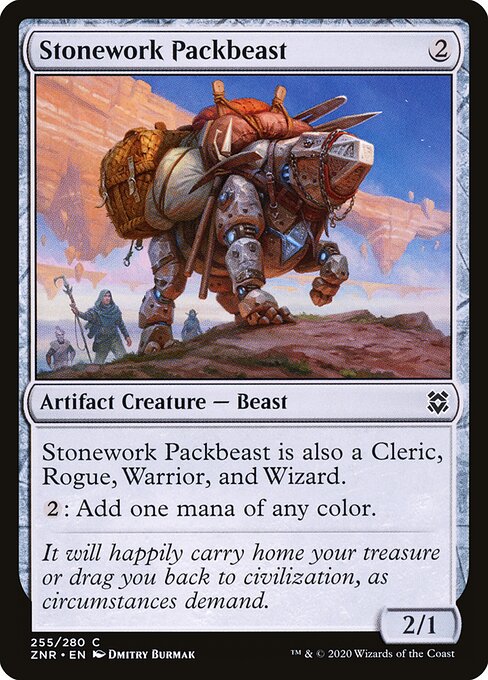 Besta de Carga Pétrea — Zendikar Rising 255