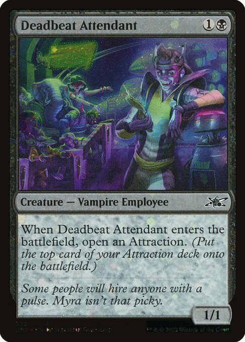 Deadbeat Attendant — Unfinity 355