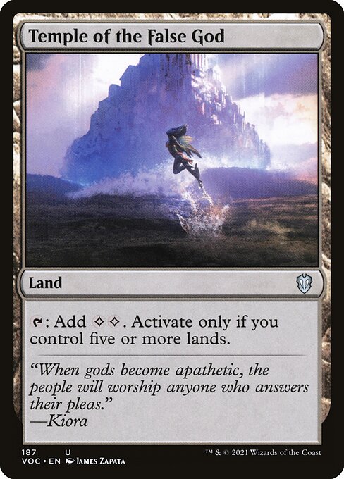 Templo do Falso Deus — Crimson Vow Commander 187