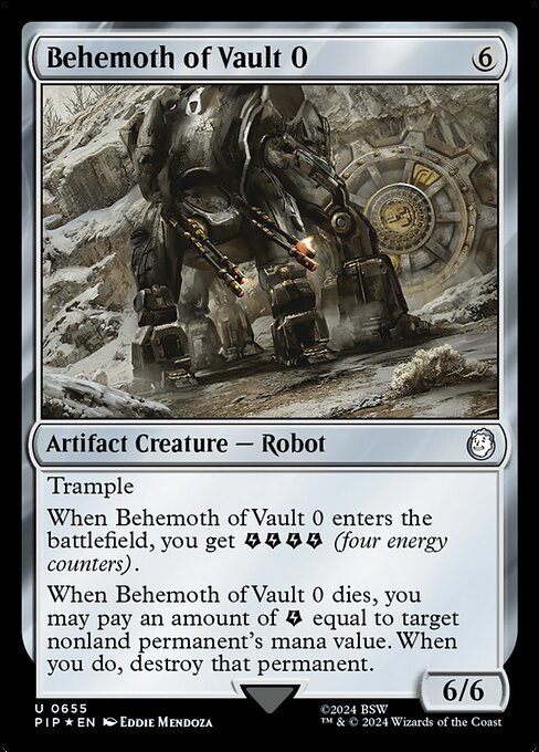 Behemoth of Vault 0 — Fallout 655