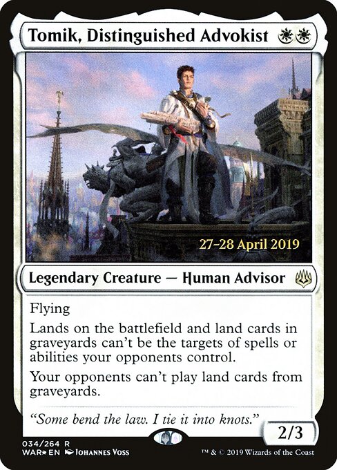 Tomik, Advoquista Distinto — War of the Spark Promos 34s