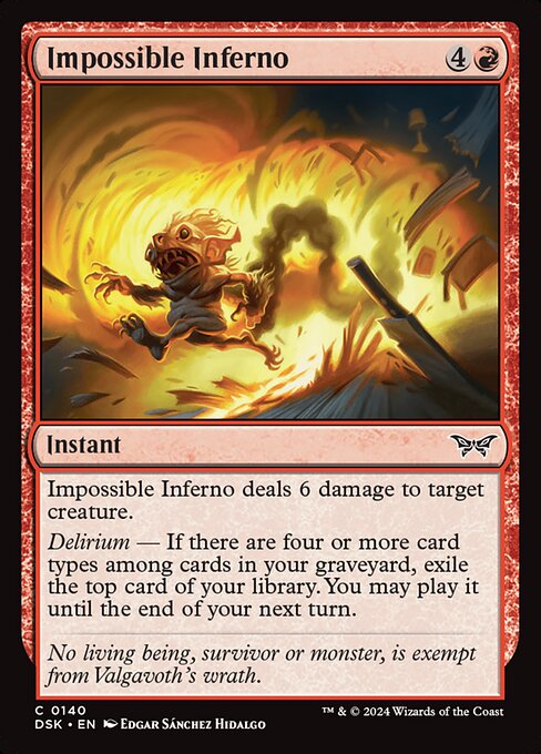 Impossible Inferno — Duskmourn: House of Horror 140