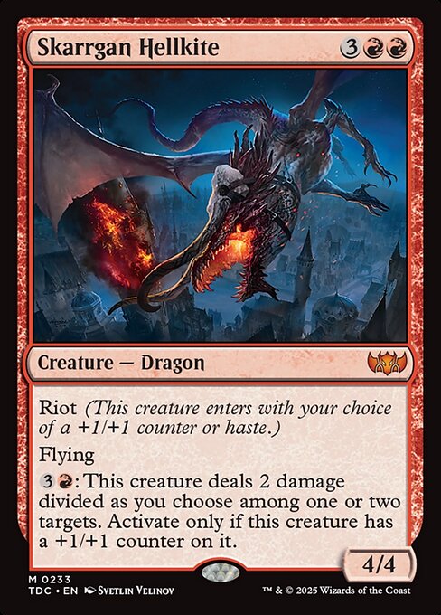 Dragão Avérneo de Skarrgan — Tarkir: Dragonstorm Commander 233