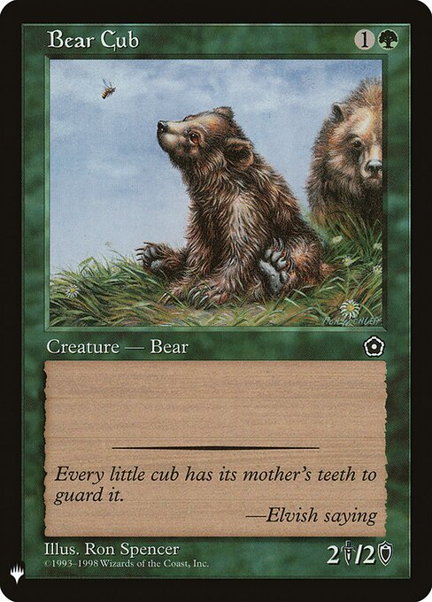 Bear Cub — The List P02-123