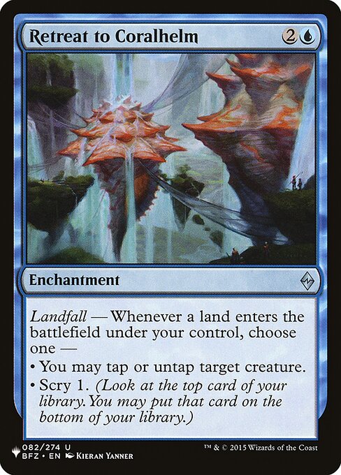 Retirada para Elmo de Coral — The List BFZ-82