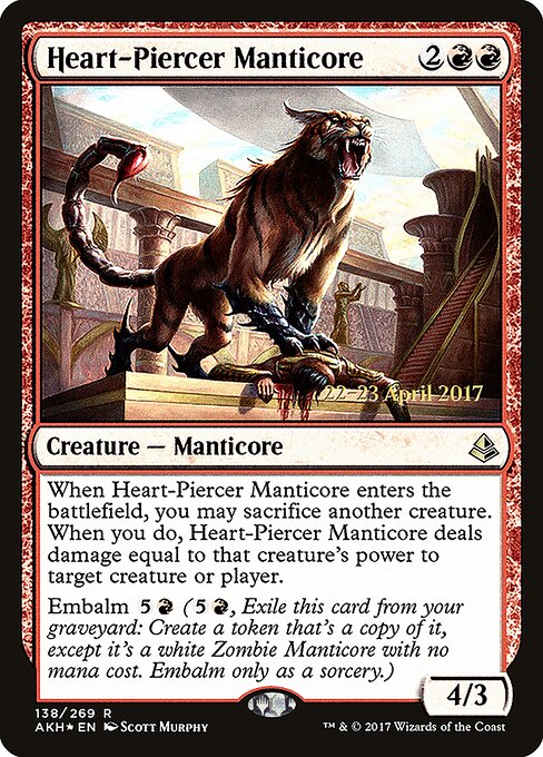 Mantícora Fura-coração — Amonkhet Promos 138s