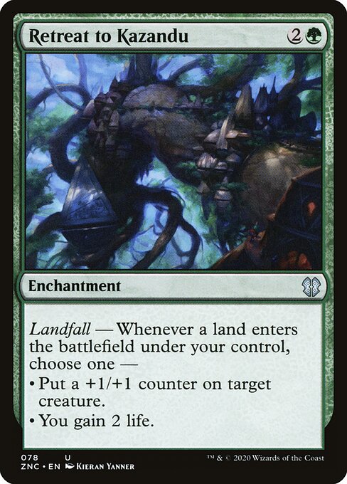 Retirada para Kazandu — Zendikar Rising Commander 78