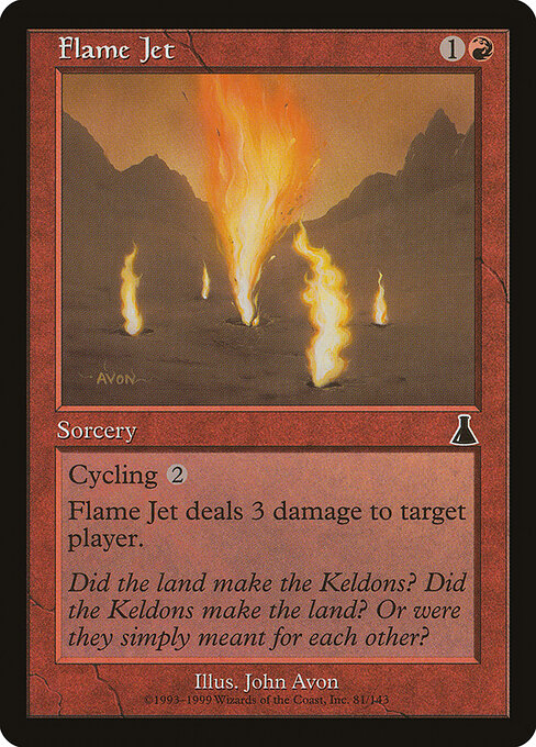 Jato Flamejante — Urza's Destiny 81