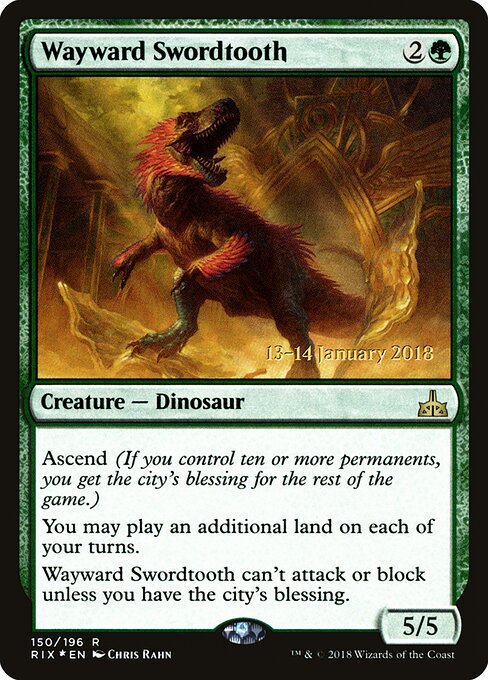 Gladiodonte Descontrolado — Rivals of Ixalan Promos 150s