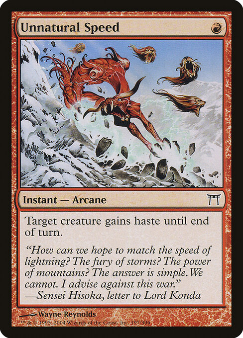 Velocidade Anormal — Champions of Kamigawa 197