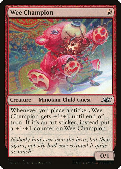 Wee Champion — Unfinity 413