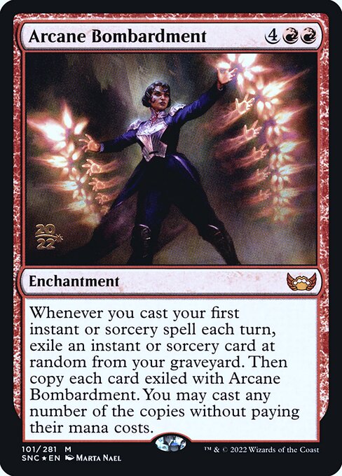 Bombardeio Arcano — Streets of New Capenna Promos 101s