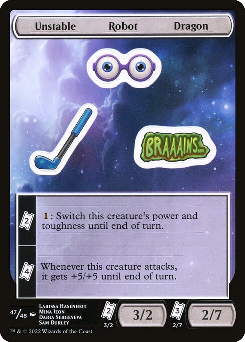 Unstable Robot Dragon — Unfinity Sticker Sheets 47