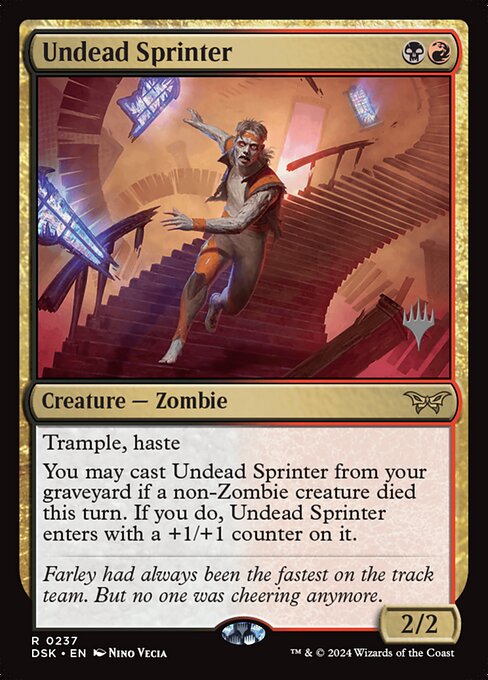 Undead Sprinter — Duskmourn: House of Horror Promos 237p