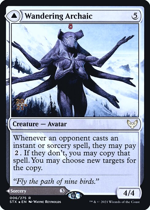 Wandering Archaic — Strixhaven: School of Mages Promos 6s