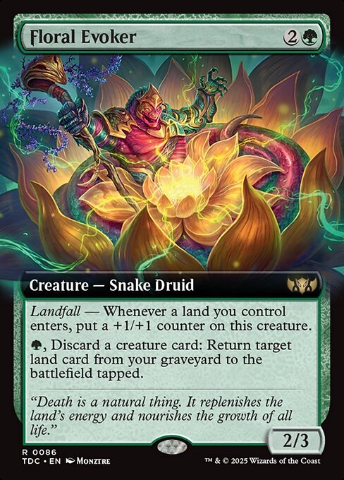 Floral Evoker — Tarkir: Dragonstorm Commander 86