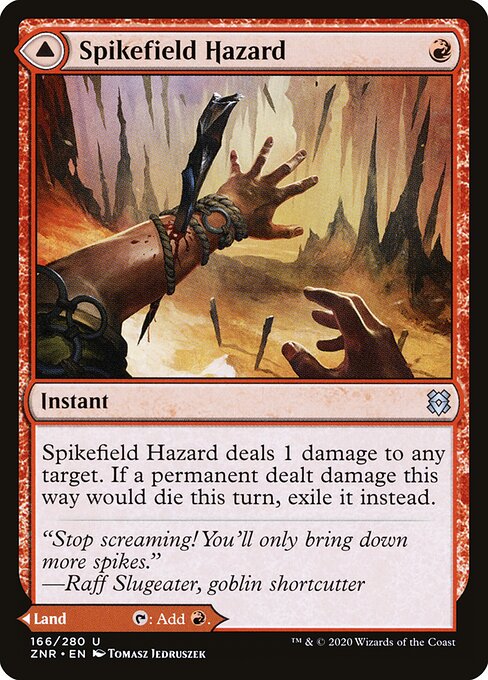 Spikefield Hazard — Zendikar Rising 166