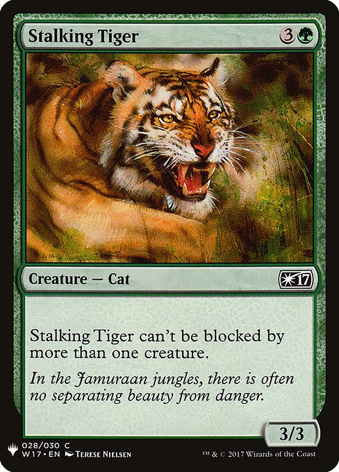 Tigre Caçador — The List W17-28