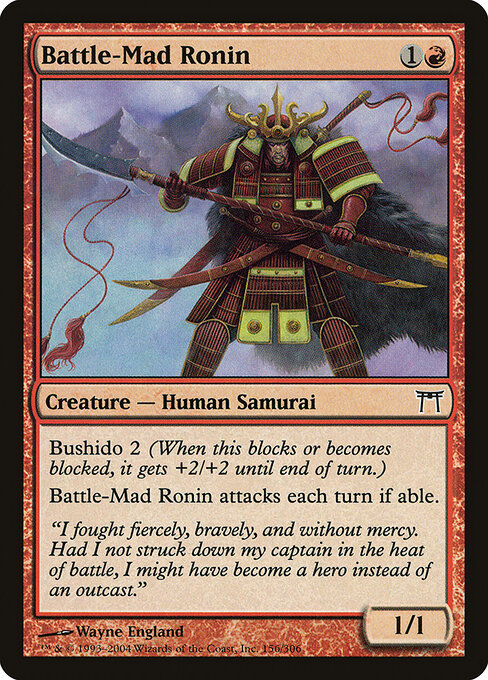 Ronin Louco por Batalha — Champions of Kamigawa 156