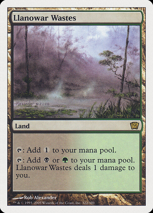 Regiões Agrestes de Llanowar — Ninth Edition 322