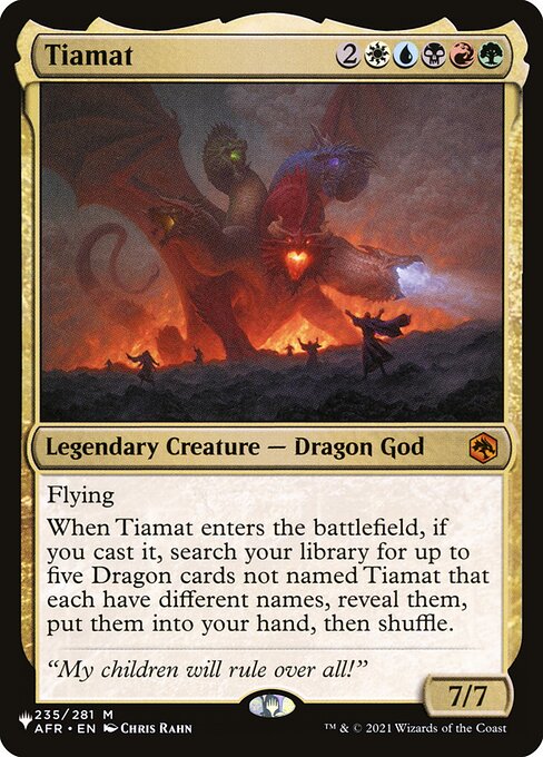 Tiamat — The List AFR-235