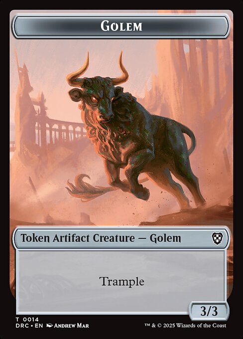 Golem — Aetherdrift Commander Tokens 14