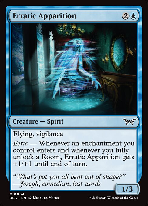 Erratic Apparition — Duskmourn: House of Horror 54