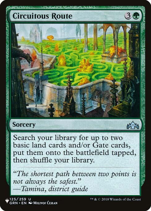 Rota do Circuito — The List GRN-125