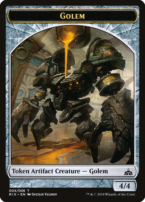 Golem — Rivals of Ixalan Tokens 4