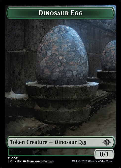 Dinosaur Egg — The Lost Caverns of Ixalan Tokens 11