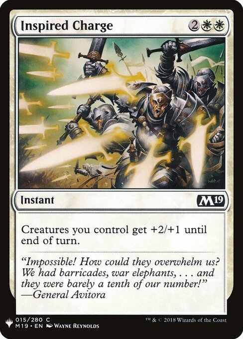Ataque Inspirado — The List M19-15