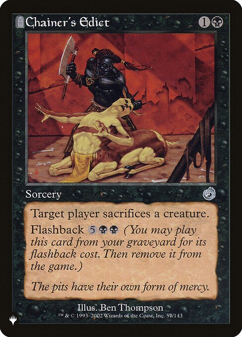 Édito de Chainer — The List TOR-57