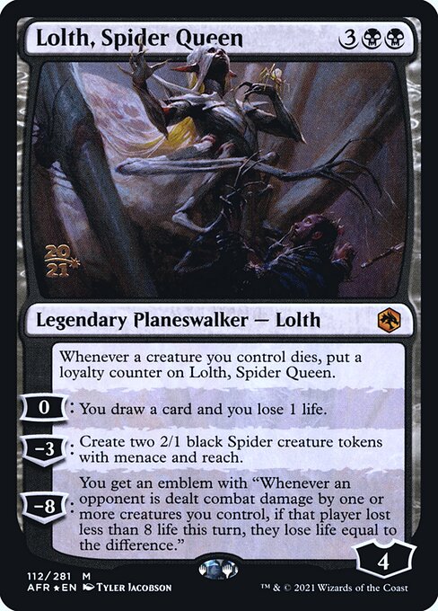 Lolth, Rainha Aranha — Adventures in the Forgotten Realms Promos 112s