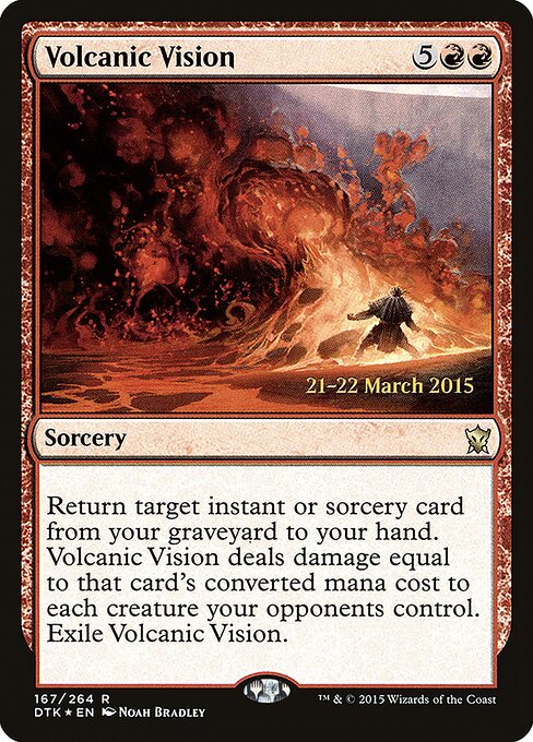 Visão Vulcânica — Dragons of Tarkir Promos 167s