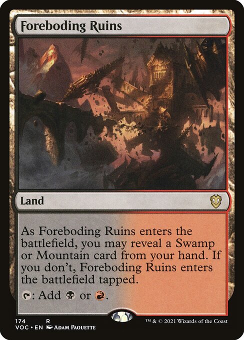 Ruínas Agourentas — Crimson Vow Commander 174