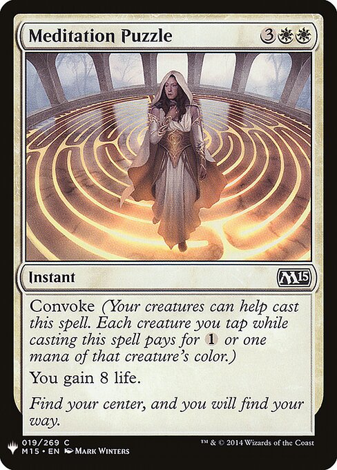 Enigma Meditativo — The List M15-19