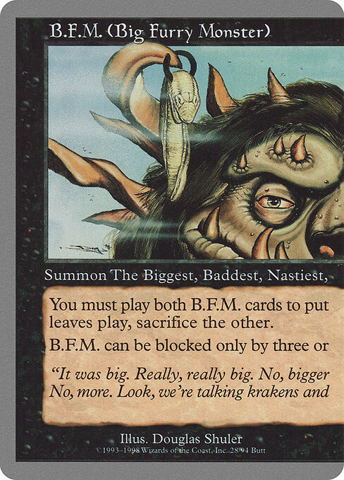 B.F.M. (Big Furry Monster) — Unglued 28