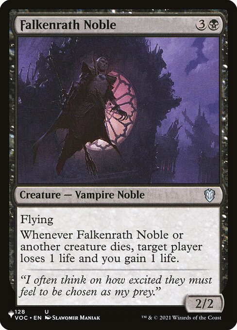 Nobre Falkenrath — The List VOC-128