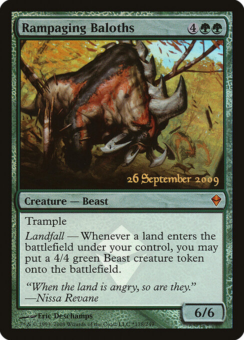Baloths Enfurecidos — Zendikar Promos 178★